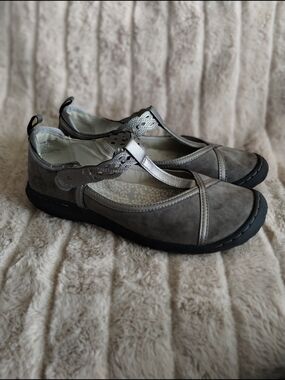 JBU by Jambu Mary Jane Shoes Women’s 10M Gray Memory Foam Comfort Casual Flats